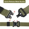 KingMoore Men's Tactical Belt Heavy Duty Webbing Belt Adjustable Military
