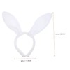 Baluue Plush Rabbit Ear Headband Set with Nose and Tail