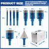 Dry Diamond Core Drill Bit Set,BRSCHNITT Diamond Tile Hole Saw