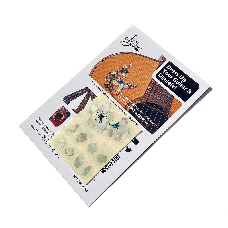 Inlay Sticker for Guitar & Ukulele Headstock - Cherry Blossom/Sakura,H-124SA
