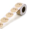 2" Homemade with Love Stickers (500 Labels per roll), Kraft