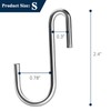 30 Pack 2.4 inches Heavy Duty S Hooks for Hanging,