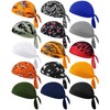 Foaincore 15 Pcs Do Rag Skull Cap Cooling Helmet Liner