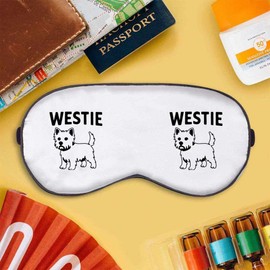 Azeeda 'Westie Dog' Sleep/Travel Eye Mask (EY00032172)
