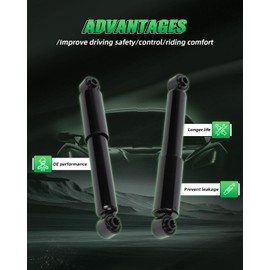 SCITOO Rear Shocks Set of 2 for Pathfinder, Shocks Absorbers and Struts Fits 2005 2006 2007 2008 2009 2010 2011 for Nissan Pathfinder Amortiguadores