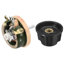 YOKIVE 50W 500 Ohm Rheostat, Ceramic Rheostat Adjustable Resistor High Power Wirewound Potentiometer Variable Resistor with Variable Control Knob Cover