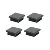 2 Inch (50 mm) Square Plastic Plugs Tubing End Caps