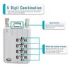 SISAV 30CM/12in Long Cable Locks Cable 4-Digit Combination Lock Re-settable