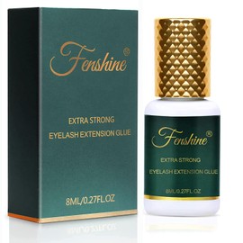 Extra Strong Eyelash Glue, Black Eyelash Glue for Eyelash Extensions 0.5-1 Sec. Drying Time/7-8 Weeks Retention/Lowest Vapours/Maximum Adhesion/Professional Application (8ml/0.27fl.oz)