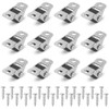Alamic 12 Pcs 1/2" Small Caster Wheels, Directional Caster Wheel,