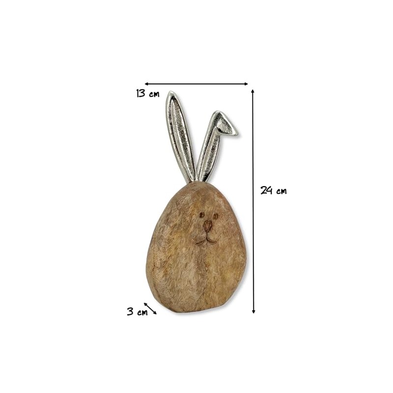 Wooden and Metal Easter Decoration Wooden and Metal Easter Egg