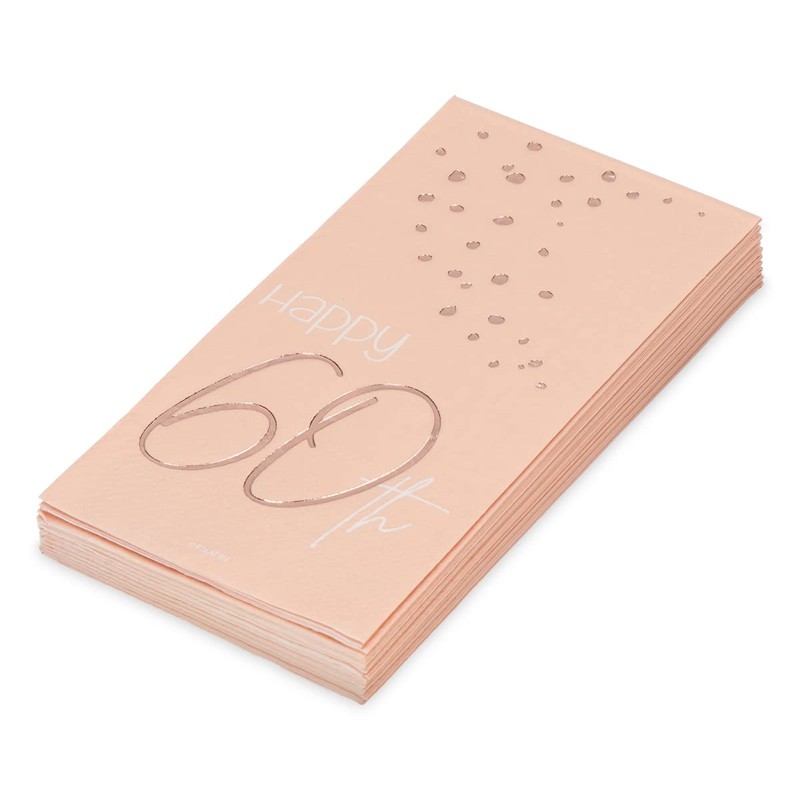 Folat 67260 Napkins Elegant Lush Blush Years 33 x 33