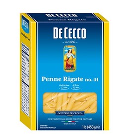 De Cecco Semolina Pasta, Penne Rigate No.41, 1 Pound (Pack of 5)