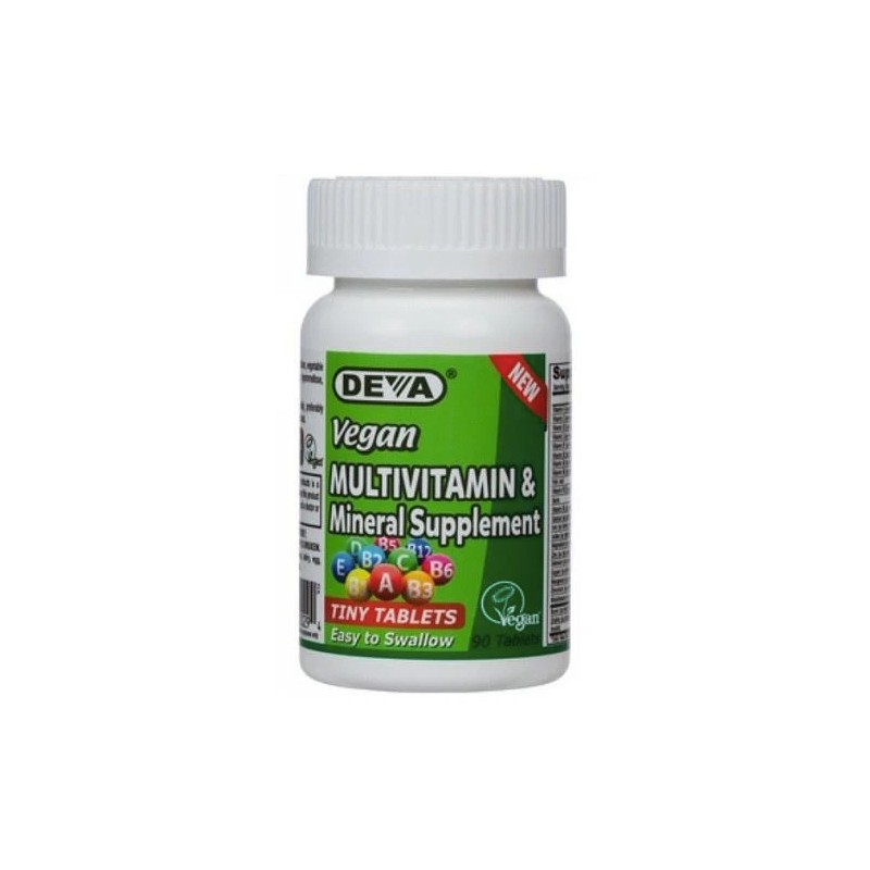 Vegan Tiny Tab Multivitamin & Mineral 90 Tabs By Deva