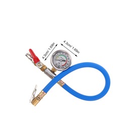 GRIRIW Portable Tire Pressure Gauge with Heavy Duty for Automotive Car Bike and Atv Durable Inflator Tool with Compatibility for Secure Inflation
