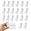 20-Pack Clear Plastic Blind Clips – Effortless Window Valance Installation