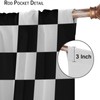 Racing Blackout Curtains for Kids Bedroom Decor Simple Black and