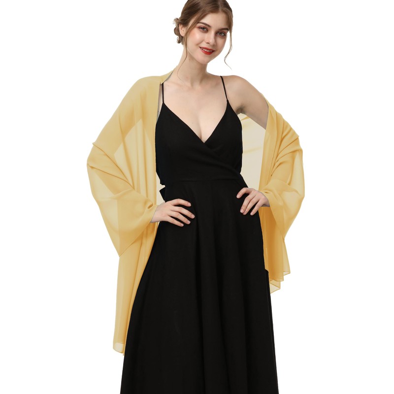 Baoqiya Women's Scarf Shawls and Wraps for Evening Dress Chiffon