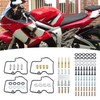 Anxingo 4 Set Carburetor Gaskets Jets Rebuild Kit, Replacement for