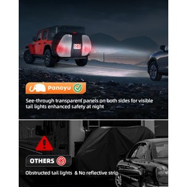 Outdoor Bike Cover for Transport on Rack 2/3 Bikes Covers on Rear Rack Waterproof Bicycle Rack Transport Covers for Bikes on Car Hitch Travel Storage