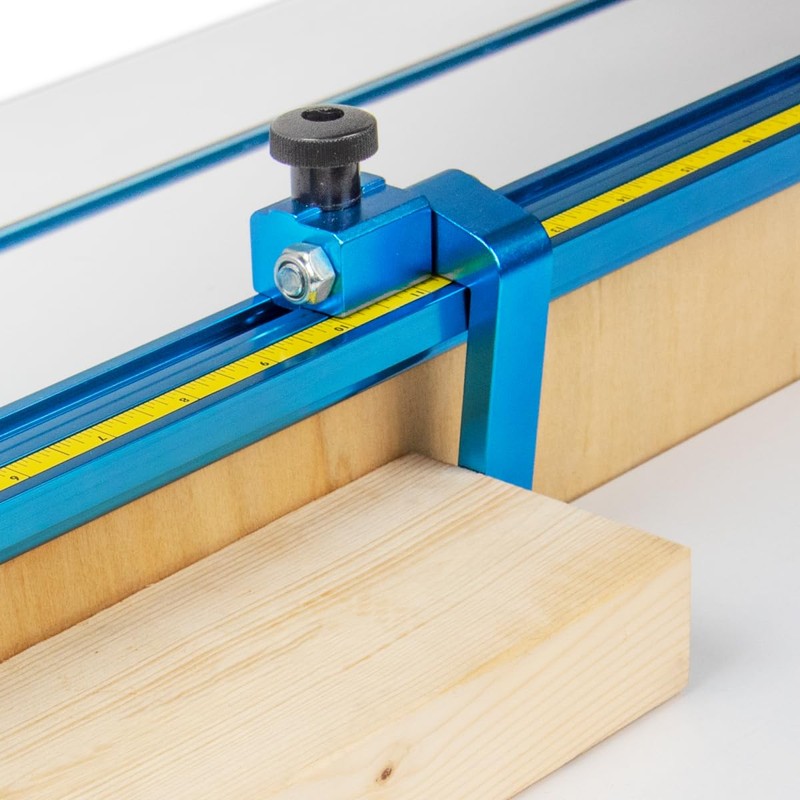 POWERTEC 2-1/4" Fence Flip Stop for Table Saw, Miter Saw,
