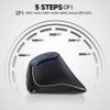 JOMAA Ergonomic Wireless Bluetooth Vertical Silent Mouse, Rechargeable with Backlight