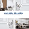 Newlaking Crystal Glass Passage Door Knob - Polished Chrome Interior