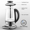 Mecity Electric Tea Kettle Borosilicate Glass Tea Maker With Temperature