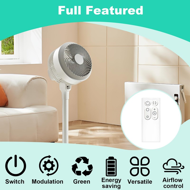 2 Pcs Fan Remote Control Replacement for Dyson AM06 AM07