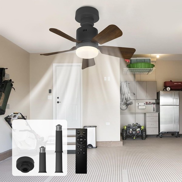 GEADI Screwable Ceiling Fan Lamp, Dimmable LED Ceiling Light with