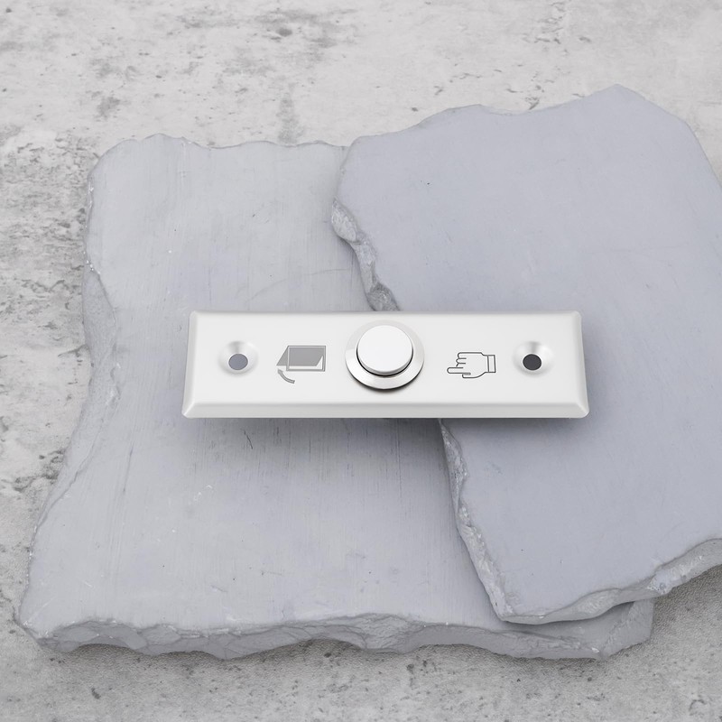 VGOL 2Pcs Door Access Control Switch Stainless Steel Press Exit
