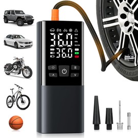 Bestview Tire Inflator Portable Air Compressor, 150PSI Air Compressor 4X Faster Inflation with Digital Pressure Gauge, Auto-Shutoff Cordless Tires Pump, Suitable forCar, Bicycle, Motorcycle, Balls