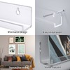 HIIMIEI Acrylic Vinyl Record Wall Mount Shelf, Holder for LP