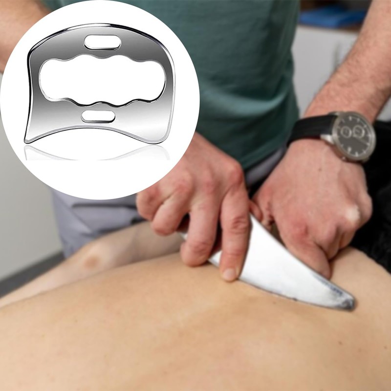 Laroal Gua Sha Scraper Massage Tool, Stainless Steel Muscle Scraper
