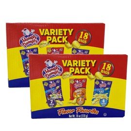 Humpty Dumpty Chips, Assorted, Variety Pack 18ct, BBQ, All Dressed, Regular Ripple (2 Variety Packs)