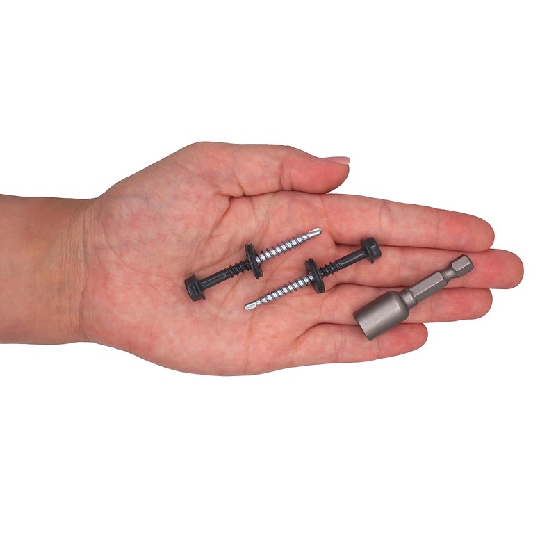 SKIR'CO (Pack of 50) Painted Roofing Screws 4.8 x 50