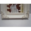 White Leaf 2.5"X 2.5" Mini Frame with Corner Accents
