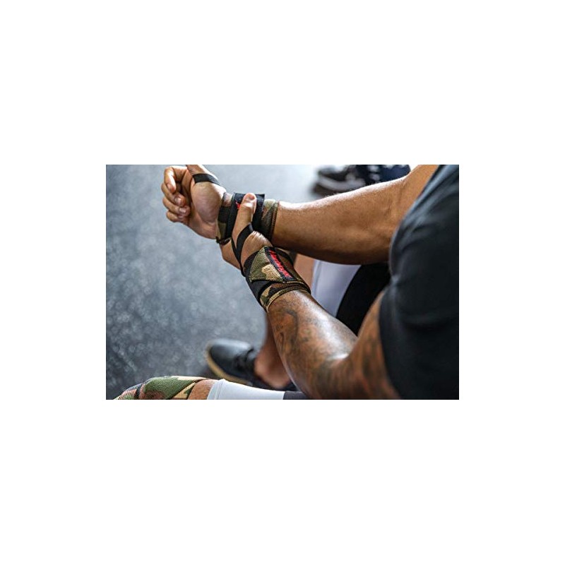 Harbinger 22121 Red Line Wrist Wraps, Camouflage Unisex, Training Wrist