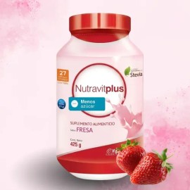 Nutravit Plus Ap Alto En Proteínas Fresa C Stevia 425g                                                                                                