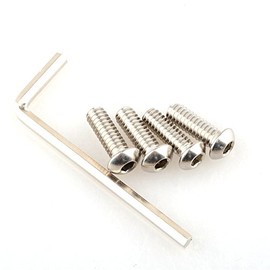 CAMVATE Mounting Screw 1/4" Screw Hex Socket Head 18.5mm Length Stainless Steel Camera Rig Cage Adapter (Silver)