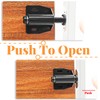 Kyuionty 2 Pack Cabinet Magnetic Touch Latch, Push to Open