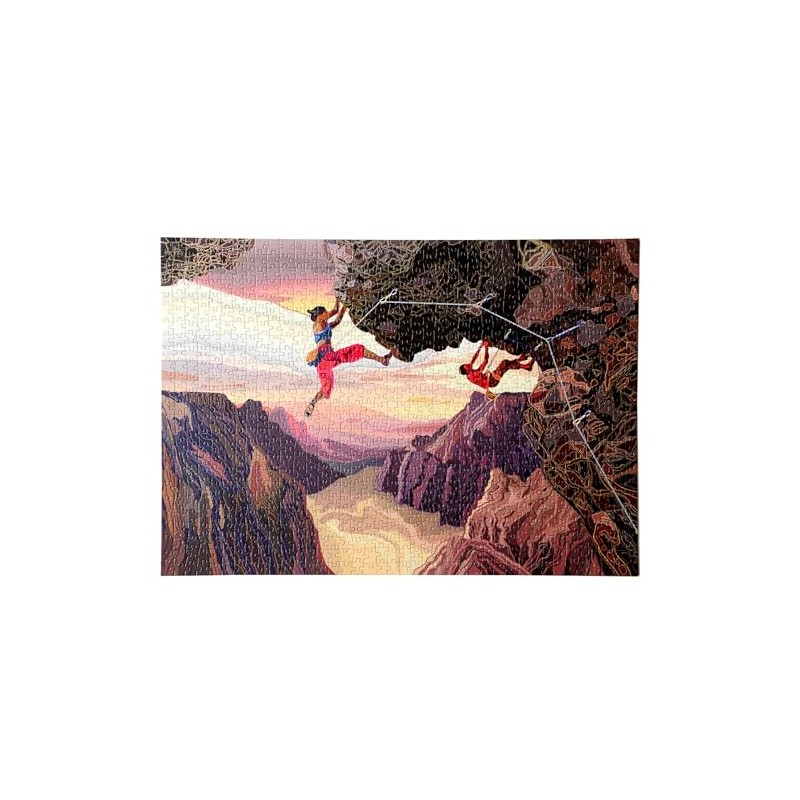 Outside Inside Climbers Puzzle - 1000 Piece Puzzle for Camping,