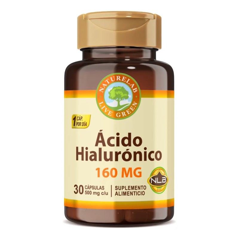 Ácido Hialurónico - Corrige Arrugas - 30 Cápsulas- Naturelab Sabor
