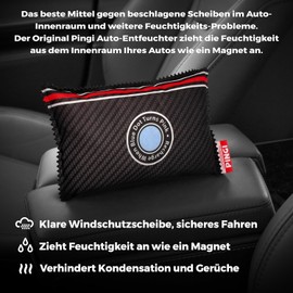 PINGI Entfeuchter Auto Haus, wiederverwendbare Luftentfeuchter Beutel 2 x 350 g | Kieselgel gegen Feuchtigkeit, Kondenswasser, Gerüche | Auslaufsicher | Entfeuchter für Häuser und Fahrzeuge