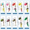 Fishing Lures Spinner Baits Kit, 10pcs Inline Spinnerbait with Rooster