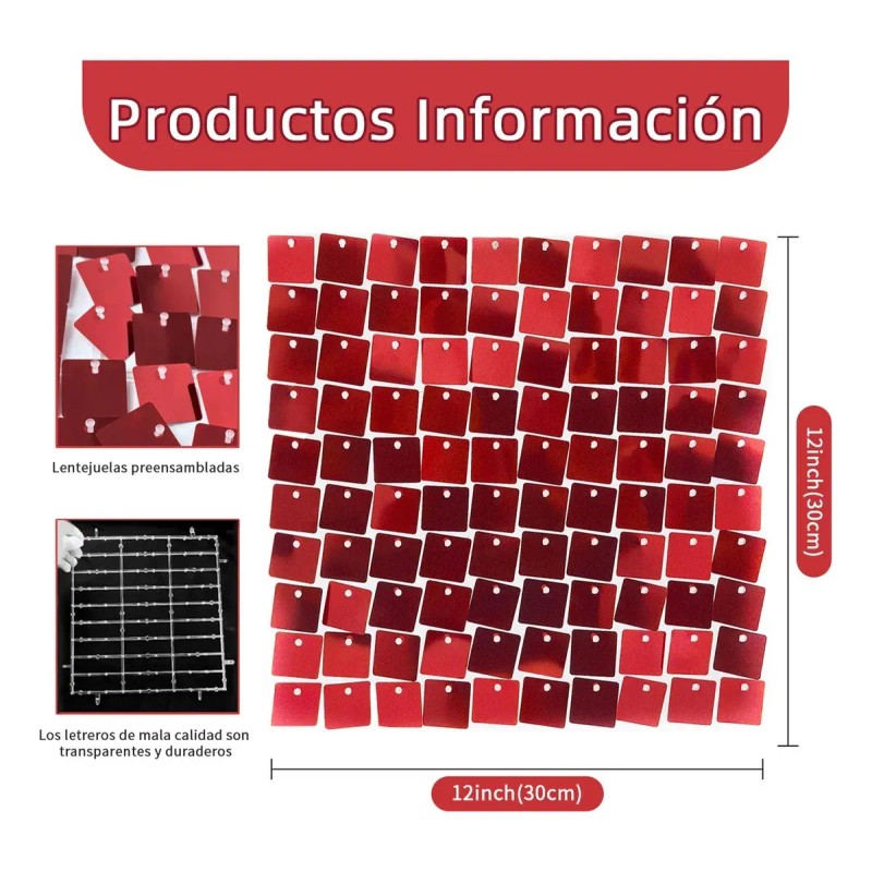 Panel 3d Eco Shimmer Para Pared, 30 X 30 Cm,