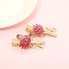 Rhinestone Flamingo Hair Clips Glitter Crystal Flamingo Friendly Alligator Metal