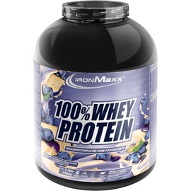 IronMaxx 100% Whey Protein Pulver 2350g Blueberry Cheesecake - Leckerer High Protein Shake, 36g Eiwei? pro Portion, Power Drink fr intensives Muskel-Training, Mit BCAAs und EAAs