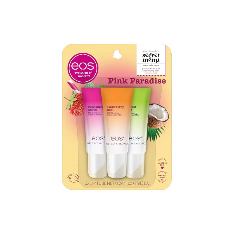eos 24H Moisture Super Balms Minis - Pink Paradise, Edición