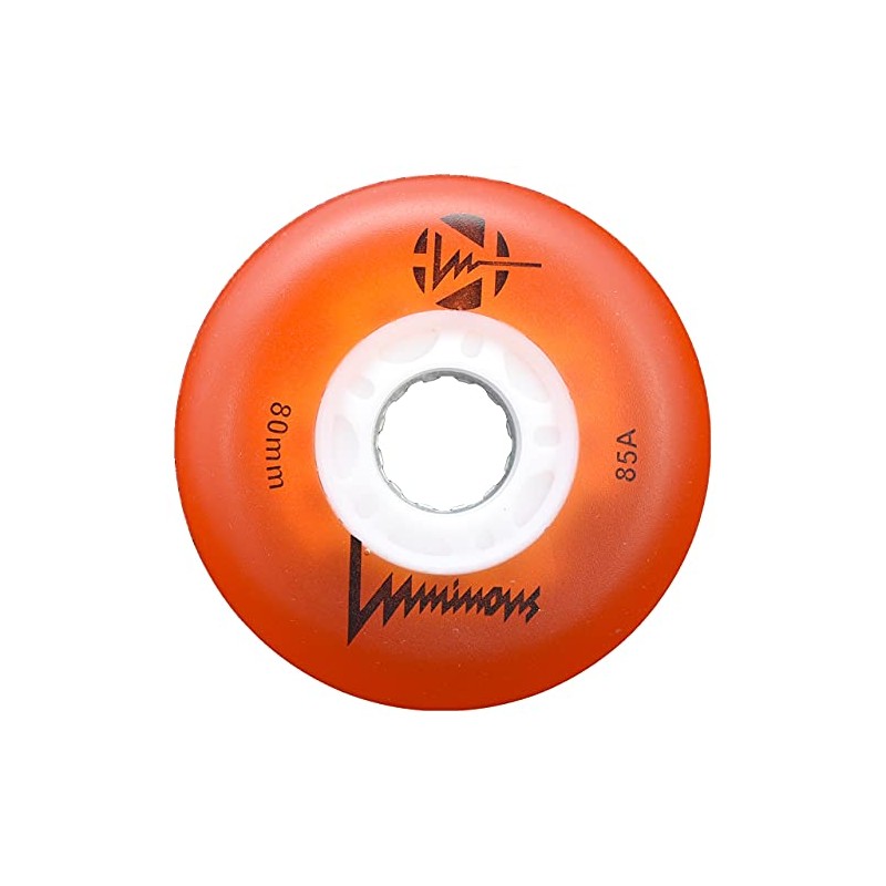 Luminous Inline Wheels Orange 72mm 85A 4pk